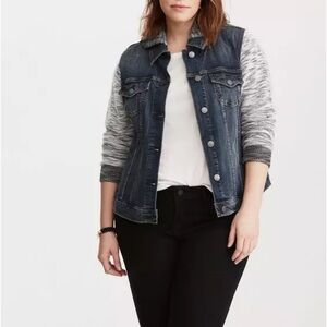 TORRID | Denim French Terry Jacket